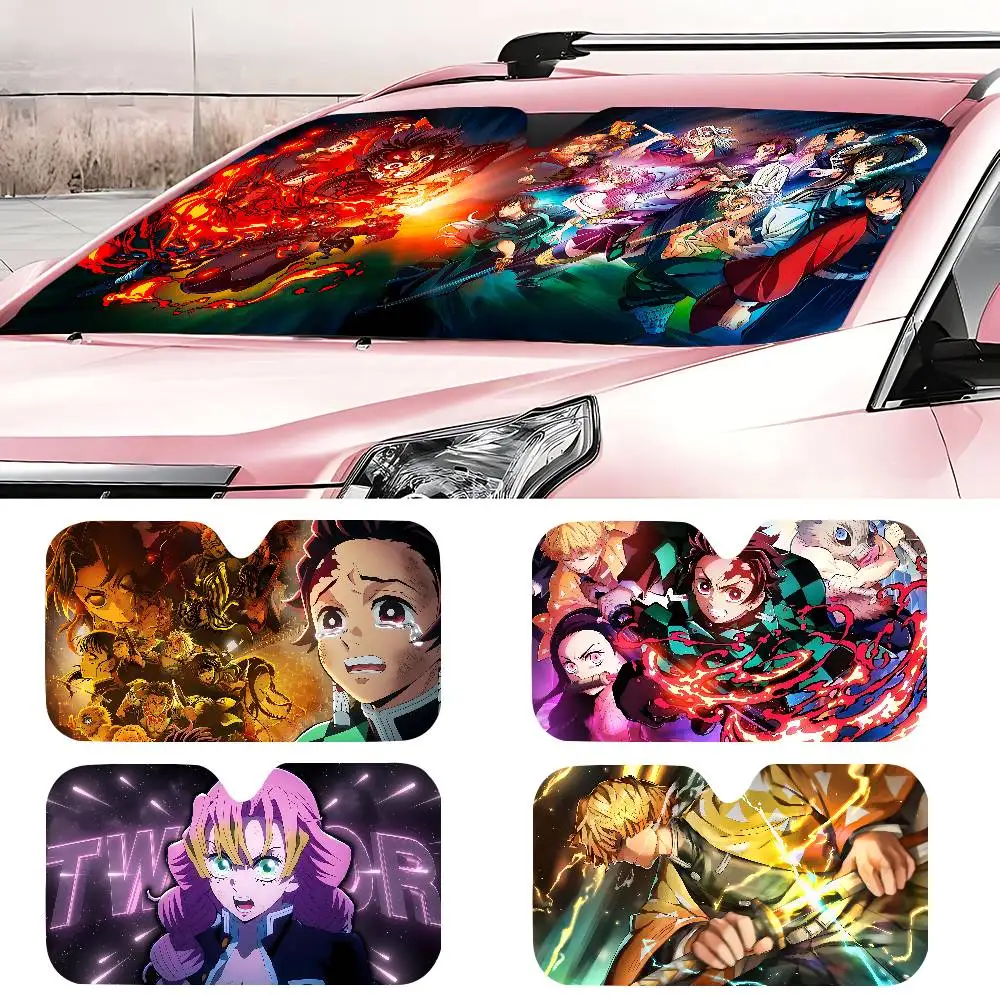 

Anime D-Demon S-Slayer New Personalized Windshield Sunshade Car Window Windshield Cover Car Sunshade Car Cover Car Sunsha