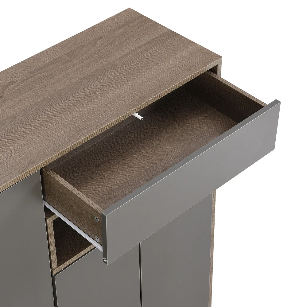 Schuhaufbewahrungsbank, Schuhschrank, Schuhregal mit gepolstertem Sitz, vielseitige Schuhaufbewahrungslösung mit Racks für den Flur – Detail 14