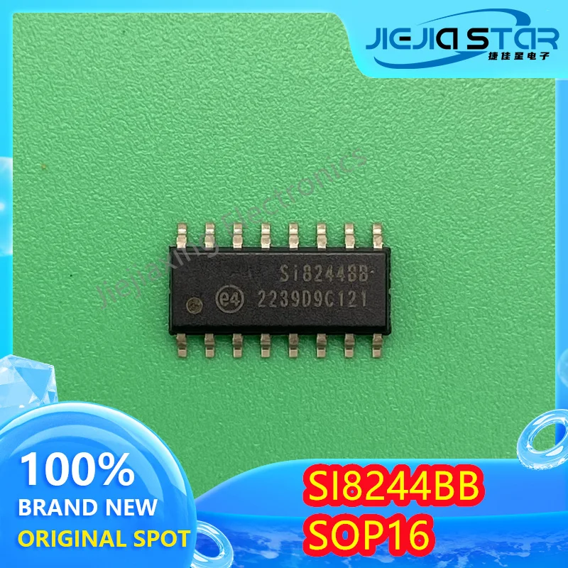 SI8244BB-D-IS1R 전자 제품, 클래스 D 오디오 드라이버 칩, IC SOP-16, SI8244BB, 100% 브랜드 신제품, 무료 배송, 10 개