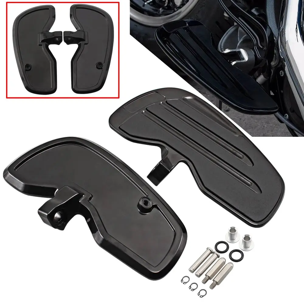 For 2015-2019 SCOUT SCOUT SIXTY BOBBER Models Motorcycle 1Pair Rider Floorboards Front Foot Rest Driver Floorboard Wide Footrest