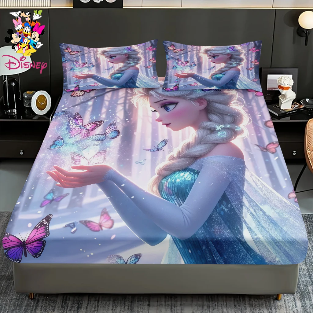 طقم ملاءات ديزني فروزن إلسا مكون من 2/3 قطعة، مفروشات صديقة للبشرة وجيدة التهوية