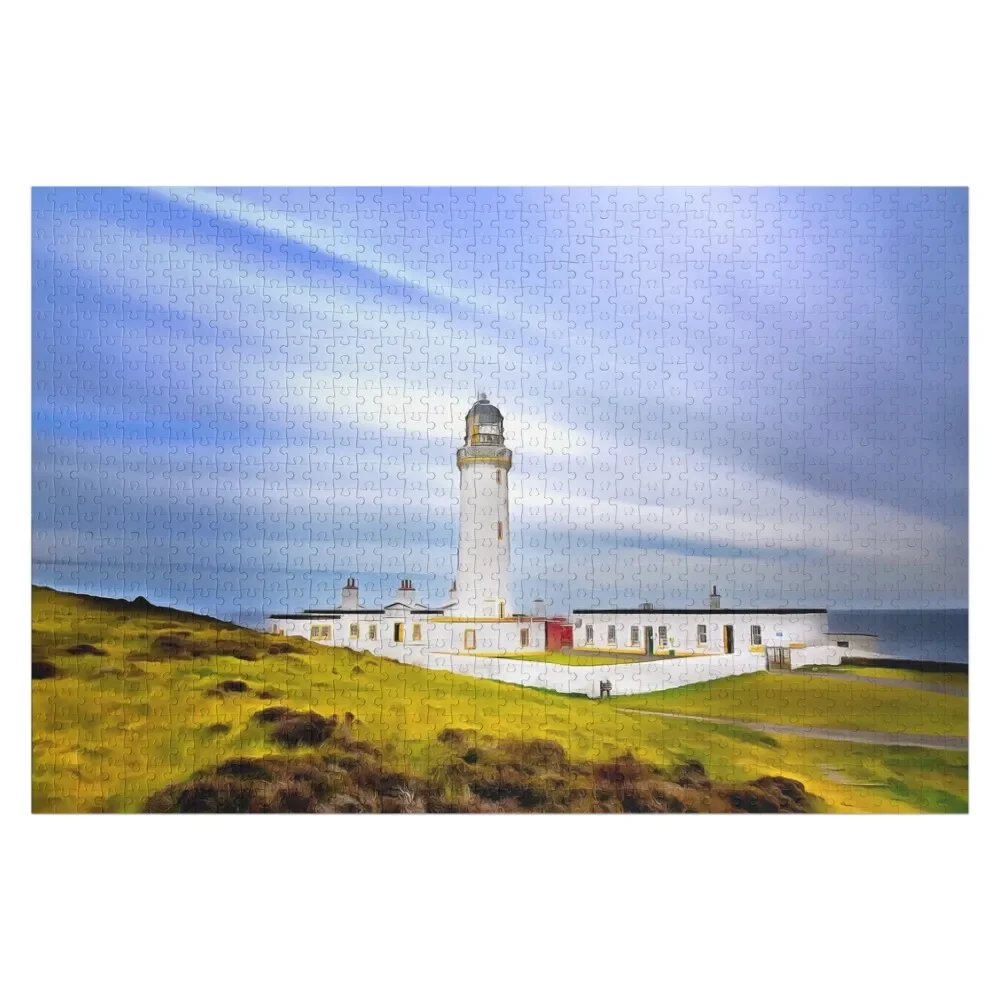 

Mull of Galloway Lighthouse (Painting) Jigsaw Puzzle Christmas Gifts Personalized Baby Object Puzzle