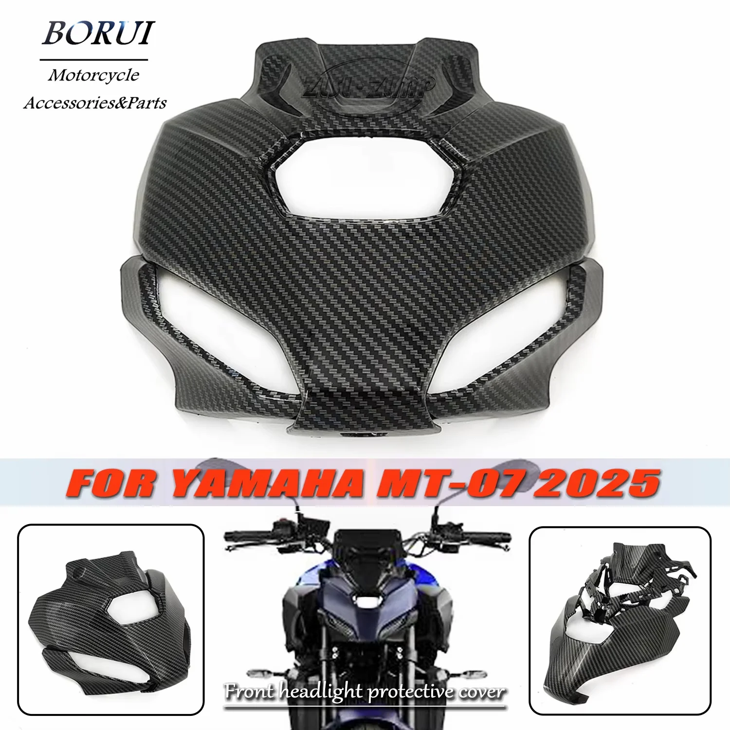 

Motorcycle Fairing Front Headlight Main Frame Panel for Yamaha MT-07 2025