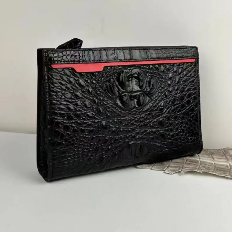 

2025 Wallet Credit Card Holder men Wallet Box hands bag Crocodile Leather briefcase with Money Clips PDD002