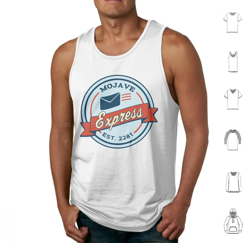 Mojave Express-Est. 2281 Tank Tops Vest Sleeveless New Vegas Mojave Express The Courier Post Apocalyptic Mojave Desert