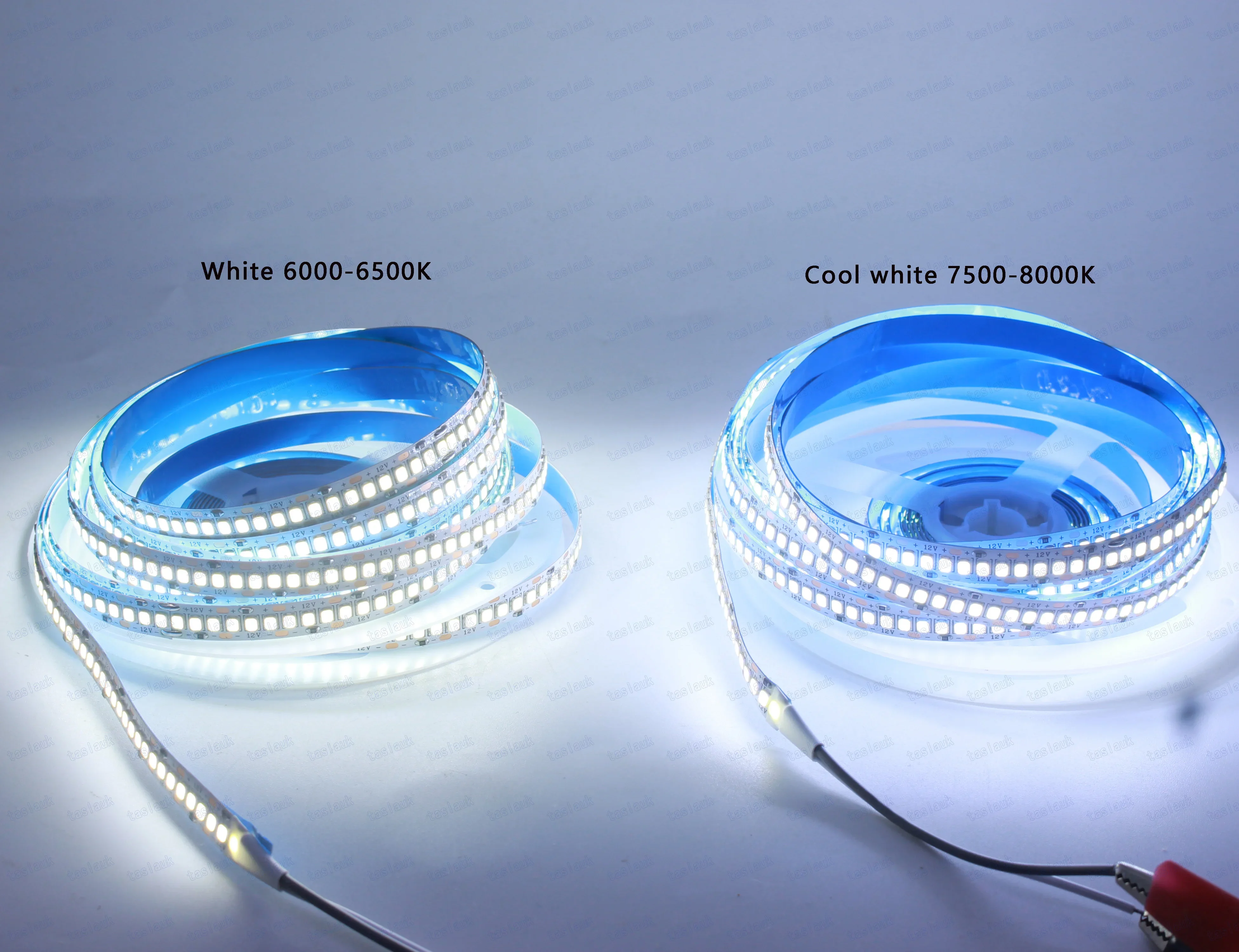 1/2/3/4/5m/lot 10mm PCB 2835 SMD 1200 LED Strip tape DC12V 24V ip20 Non waterproof Flexible Light 240 leds/m, White Warm White