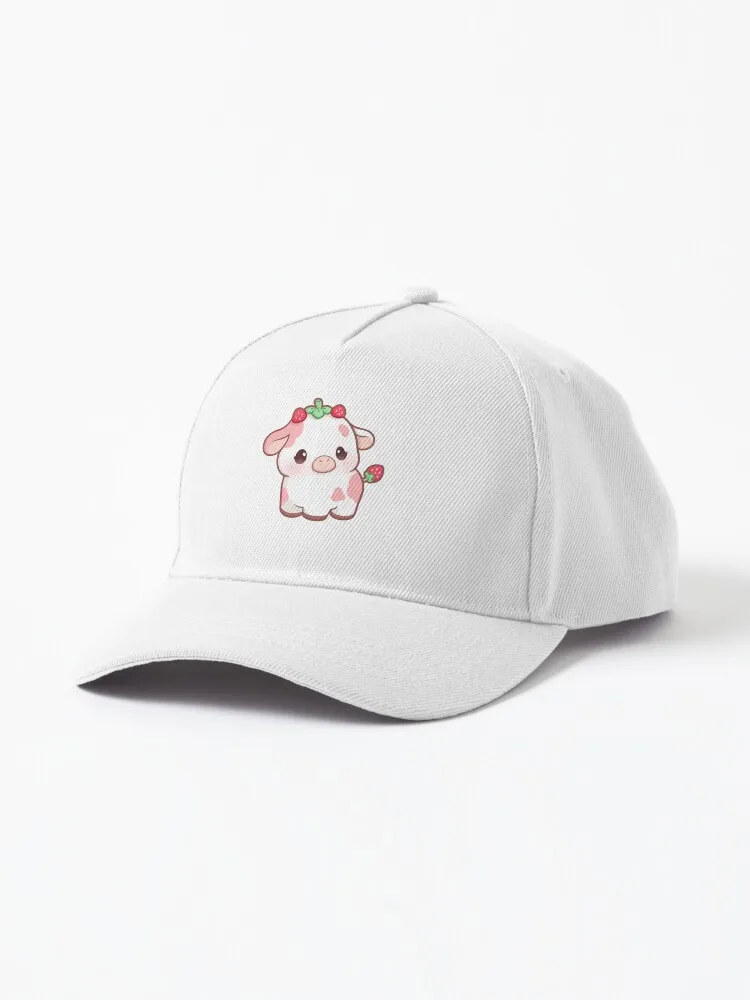 

Strawberry Cow Cap For Unisex Adult Outdoor Casual Sun Baseball Caps New Fashion Hat