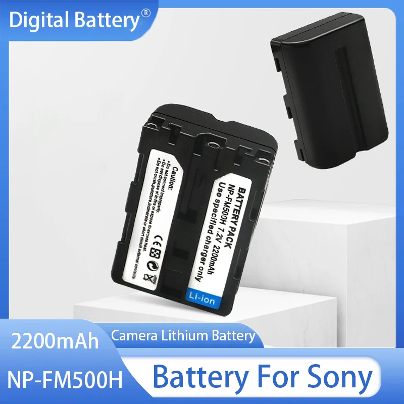 NP-FM500H Camera Battery 2200mAh Rechargeable Batteries For Sony A57 A58 A65 A77 A99 A550 A560 A580 NPFM500H Lithium Battery L50