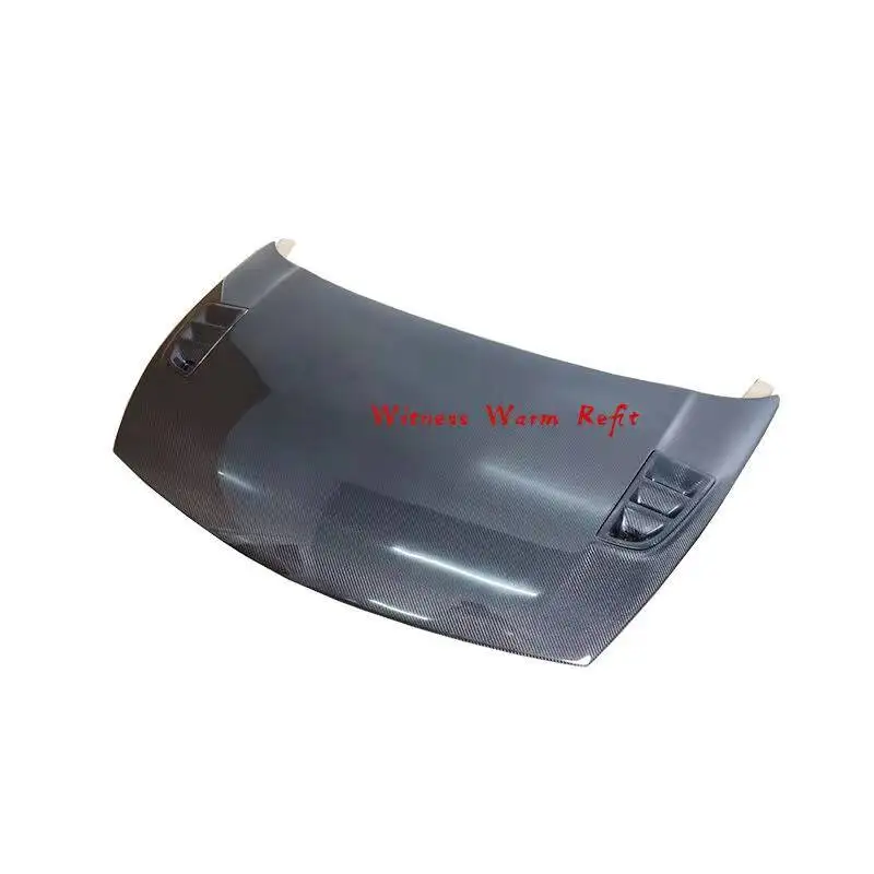 غطاء محرك السيارة الأمامي غطاء محرك السيارة طقم هيكل السيارة عالي الجودة من ألياف الكربون Frp مناسب لتصفيف السيارة Honda Civic Topmix