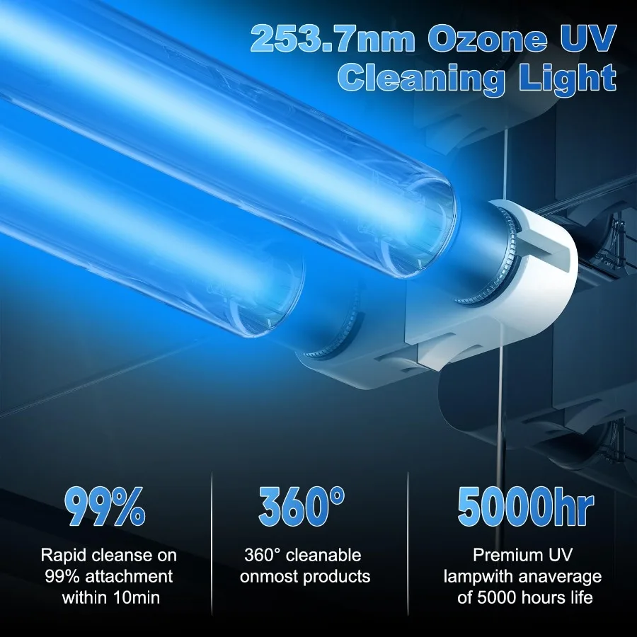 Macchina per la pulizia degli strumenti per unghie a luce UV 12L Armadietto per la pulizia UV ad alta capacità Scatola per la pulizia degli strumenti del salone con impostazione del timer