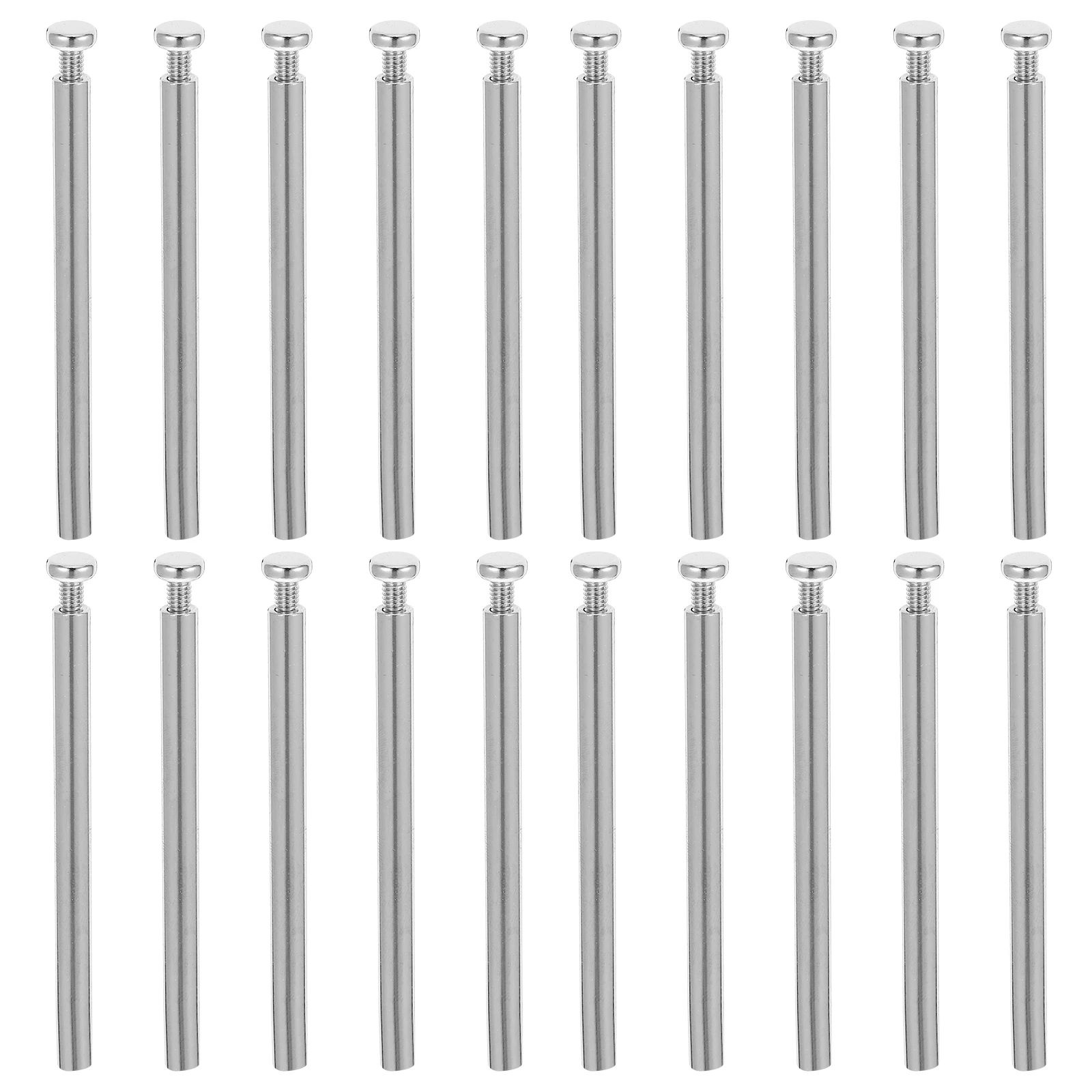

20 set Wall Mount Glass Standoff Bolts Picture Frame Fasteners Metal Hardware Screws Sign Holders Sturdy Easy Install Secure