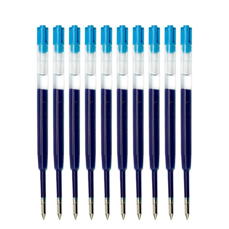 

Refill 10pcs Gel Pen Learning Stationery School Gift Writing Ballpoint Pen Accessories Blue Water-based Pen Replacement Core