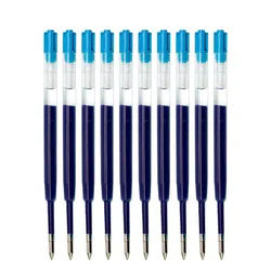 Refill 10pcs Gel Pen Learning Stationery School Gift Writing Ballpoint Pen Accessories Blue Water-based Pen Replacement Core