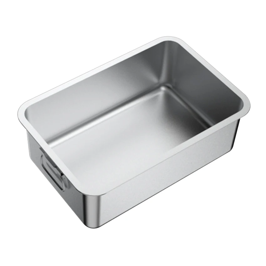 

Stainless Steel Cat Litter Box Easy Cleaning Large Size Pet Toilet Cat Sand Box