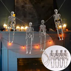 Skull Hanging Ghost Simulation Human's Skeleton Suit Cosplay Ornament Fake Plastic Bones Halloween Party Home Decorations Props