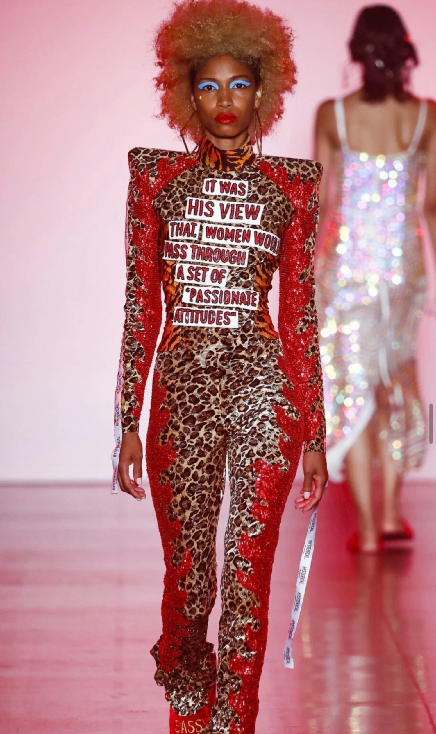 2025 New slim fit leopard print jumpsuit for foreign trade nightclubs, bars, runway shows, gogo fashion show costumes  yj155