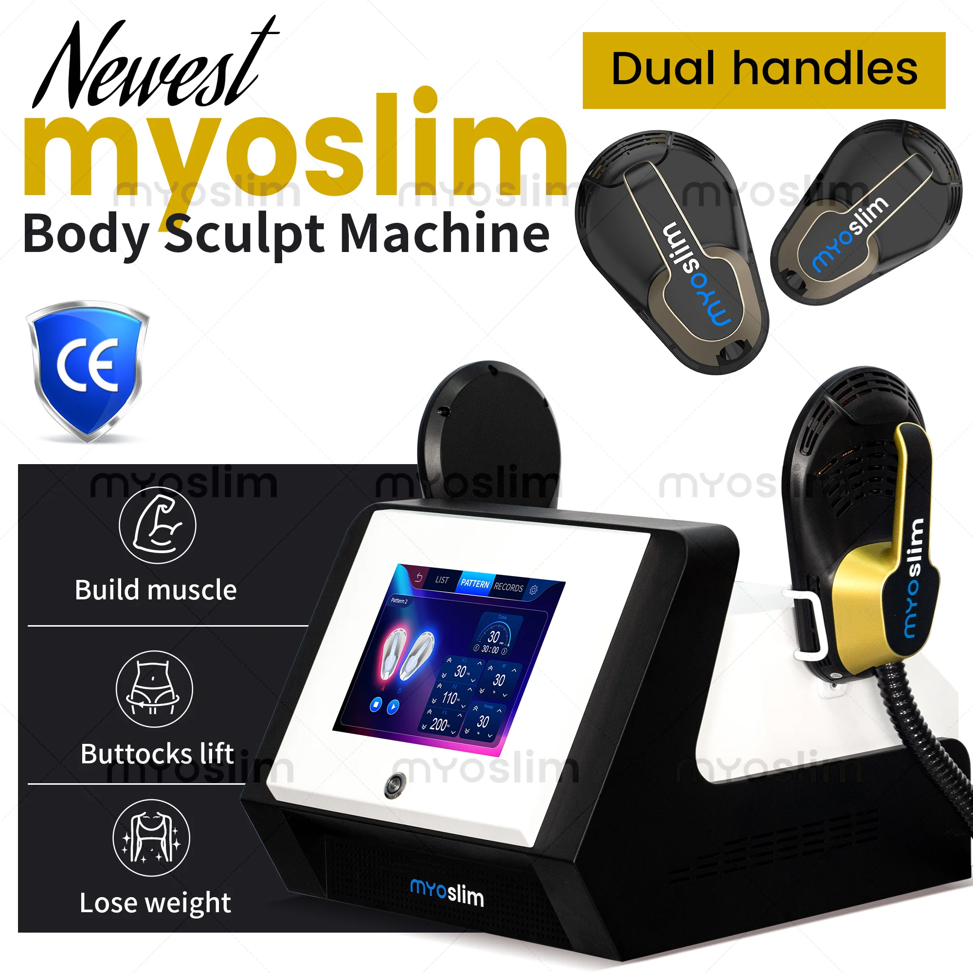 

MYOslim Sculpt Machine 15Tesla 6500w EMS RF Fat Slimming Burning Muscle Stimulation Body Sculpting 15 Electromagnetic Therapy