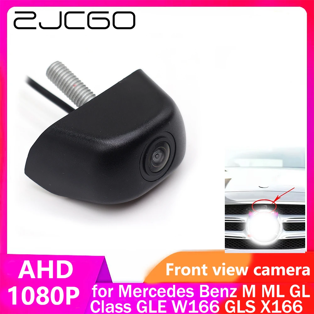 

ZJCGO AHD CVBS 1080P 170° Car LOGO Parking Front View Camera for Mercedes Benz M ML GL Class GLE W166 GLS X166