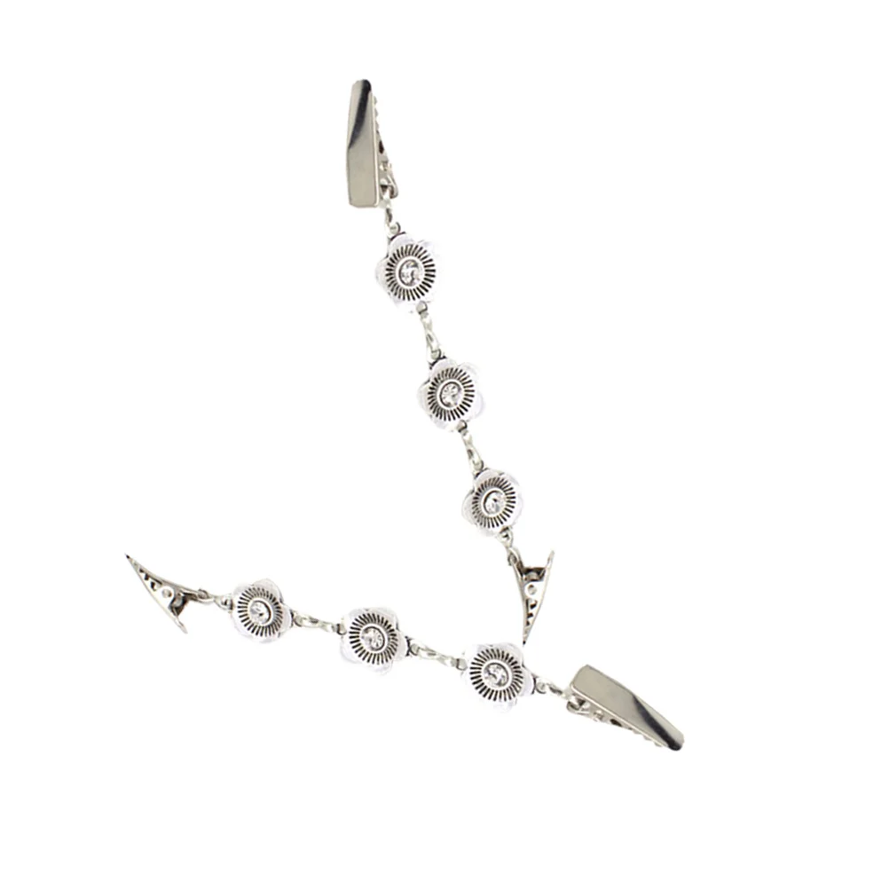 2 قطعة مقاطع سترة سترة سلسلة الرجعية وشاح مشبك الملابس والاكسسوارات الأنيقة سترة كليب شال ربط