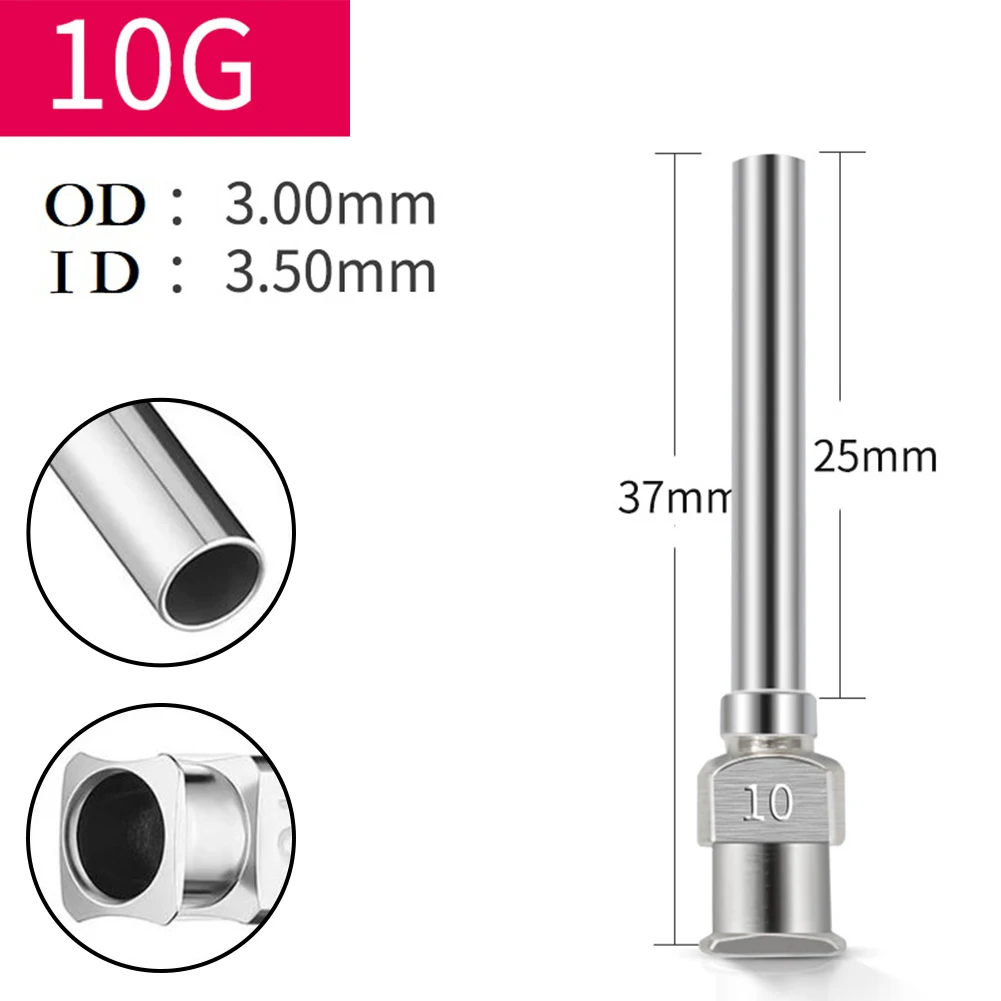 1pc 25mm Stainless Steel Dispensing Machine Needle For Industrial Glue 1 Inch 8G-30G For High Temperature Dispensing