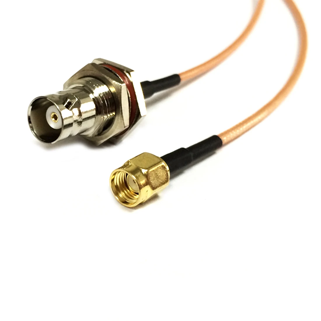 1pc New RP-SMA Male Plug Switch BNC Female  Bulkhead Convertor RG316 Jumper Cable 15CM 6