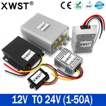 Power Supply Converter 12V 24V Boost DC DC Voltage Regulator 1~50A Power Inverter Module for Robot Monitor LED Car
