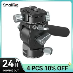 SmallRig Lightweight Fluid Video Head  360° Swivel with a Removable Telescopic Handle Adjustable Lightweight Portable 3457