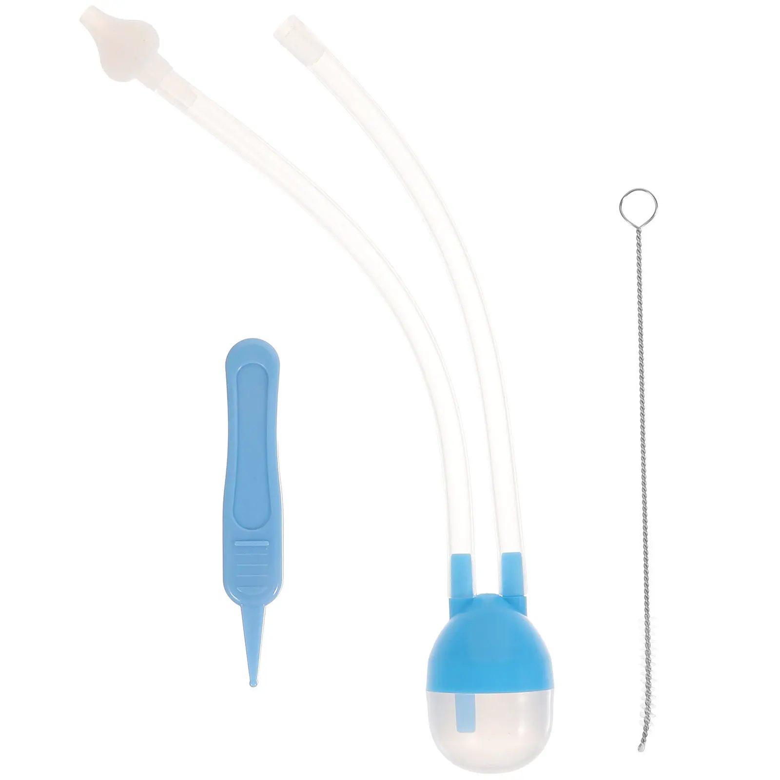 Baby Nasal Aspirator Set – Reusable Blue Nose Suction Tube for Newborns & Infants, Safe & Easy to Clean