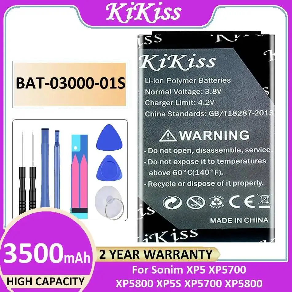 

Аккумулятор для мобильного телефона 3500 мАч Bat-03000-01S, безопасный для Sonim XP5, XP5700, XP5800, XP5S