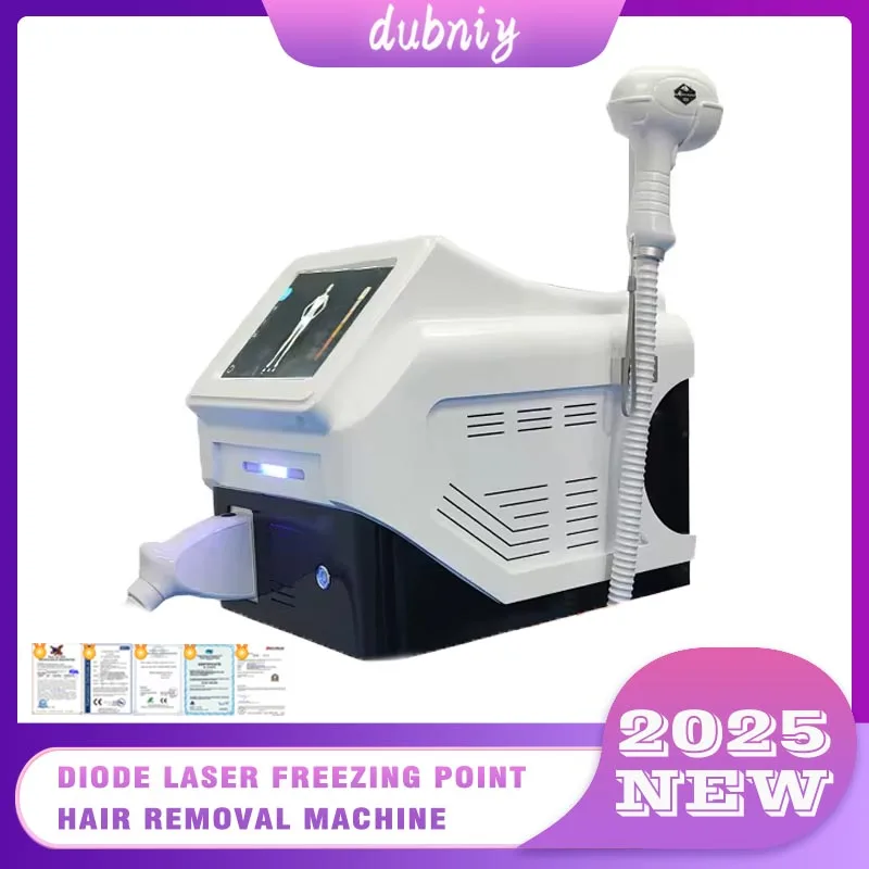 

Diode Laser Hair Removal Machine 755 808 1064nm Permanent Painless Freezing Point Technology High Power for Skin Rejuvenation
