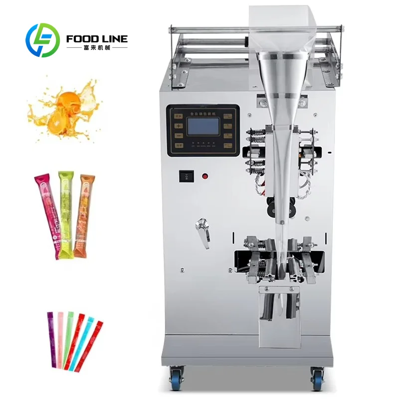 Custom Made Hot Selling Automatic Ice Candy Pop Stick Sachet Bags Packing Machine Ice Lolly Filling