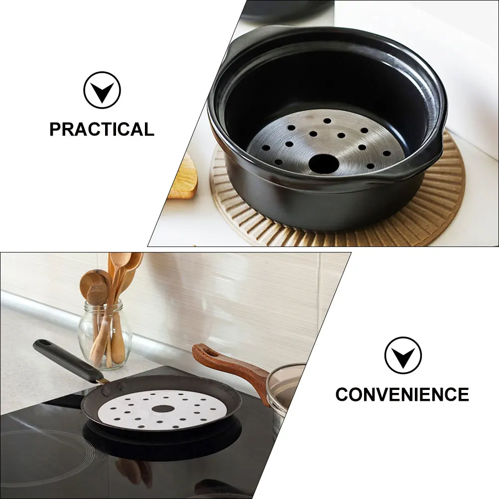

Thermal Conductive Sheet 14 8CM Stainless Steel Kitchen Cookware Household Gadgets Induction Adapter Plate Cookware Component