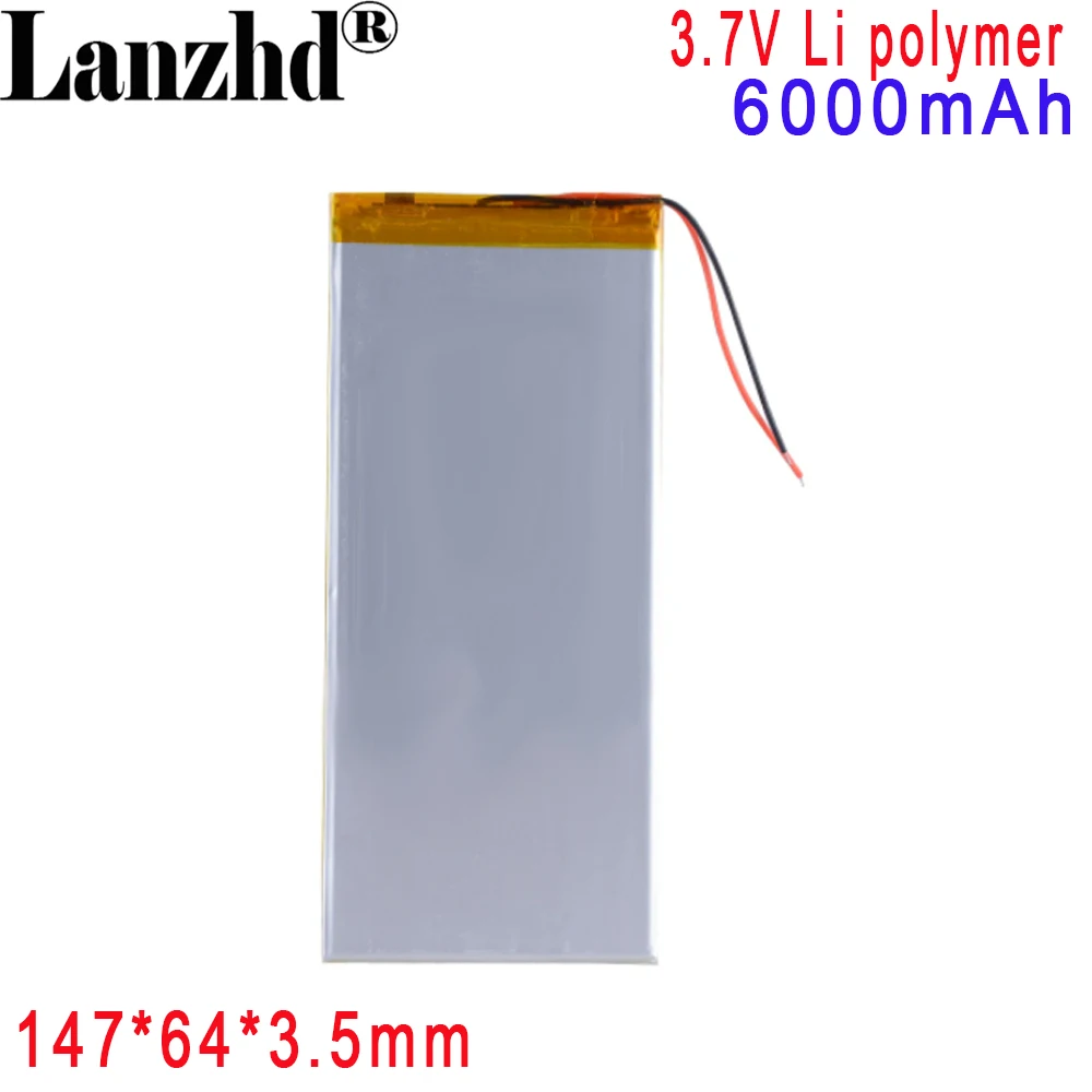 Li-polymer 3.7V 6000mAh Rechargeable Battery compatible with the k1 shield tablet Nvidia Shield 147*63*3.8mm 3863147