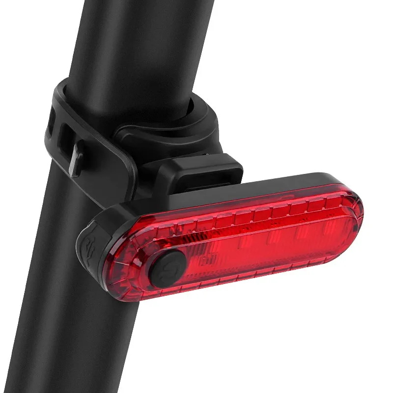 Bicycle Light Tail Night Riding Warning Light USB Rechargeable High Bright Strong Rear Light Road Cycling Equipment