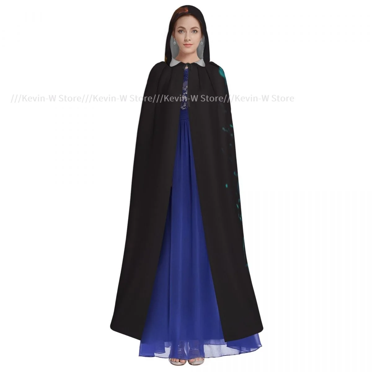 Long Cape Cloak Colorful Guitar Hooded Cloak Coat Autumn Hoodies