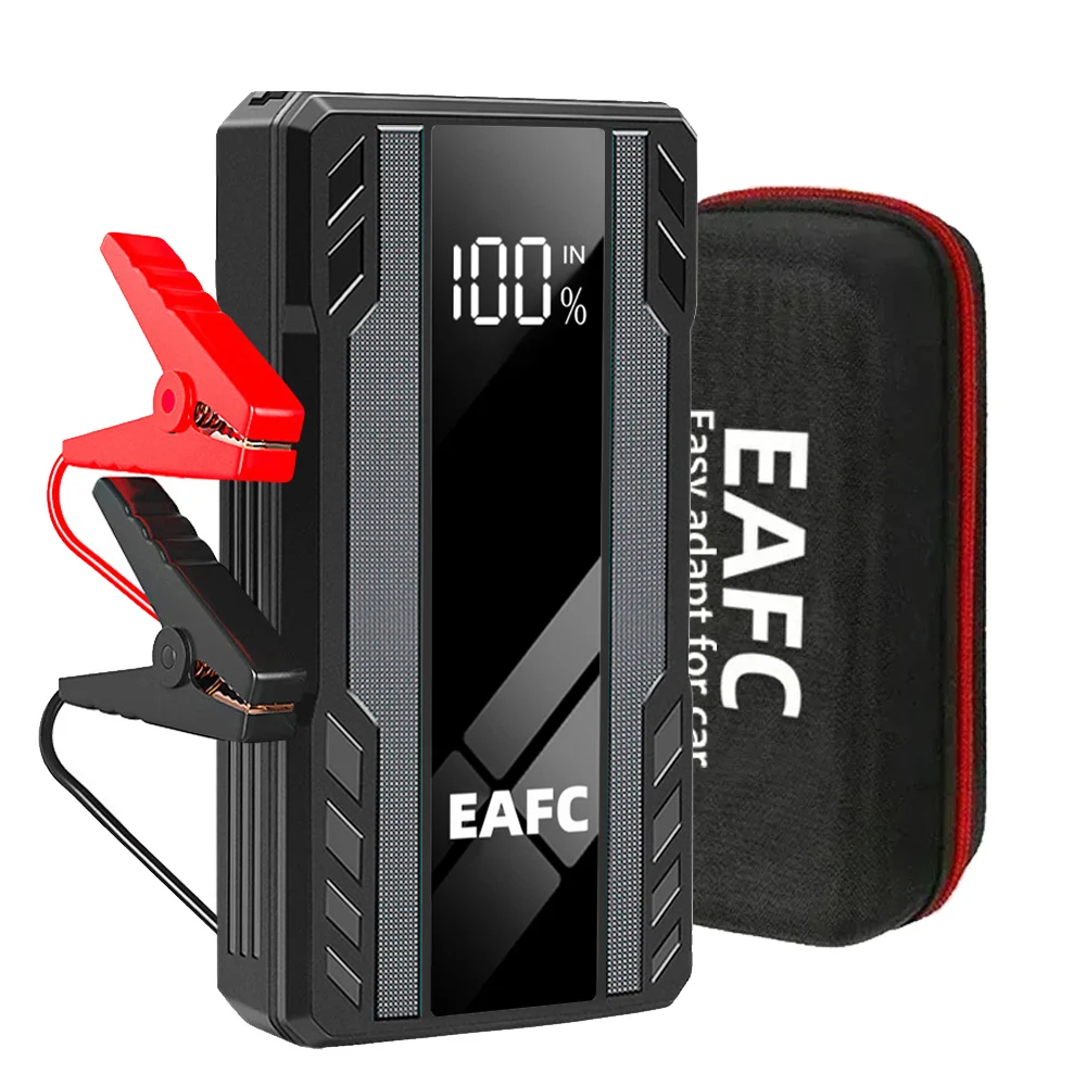 EAFC 1000A/1200A Jump Starter Power Bank Portable Charger Starting Device for 3.0L Emergency Car Battery Jump Starter