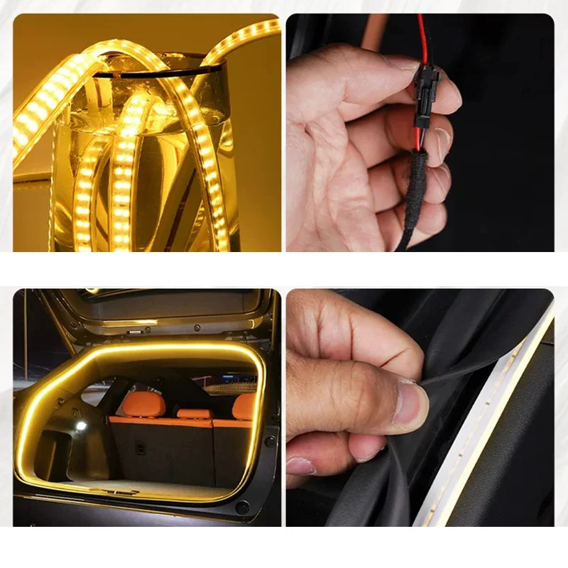 For Changan CS75plus 4th Gen CS75 Plus IV 2025-2026 Trunk Ambient Lighting Strip Waterproof LED Light Strip Automobile Supplies