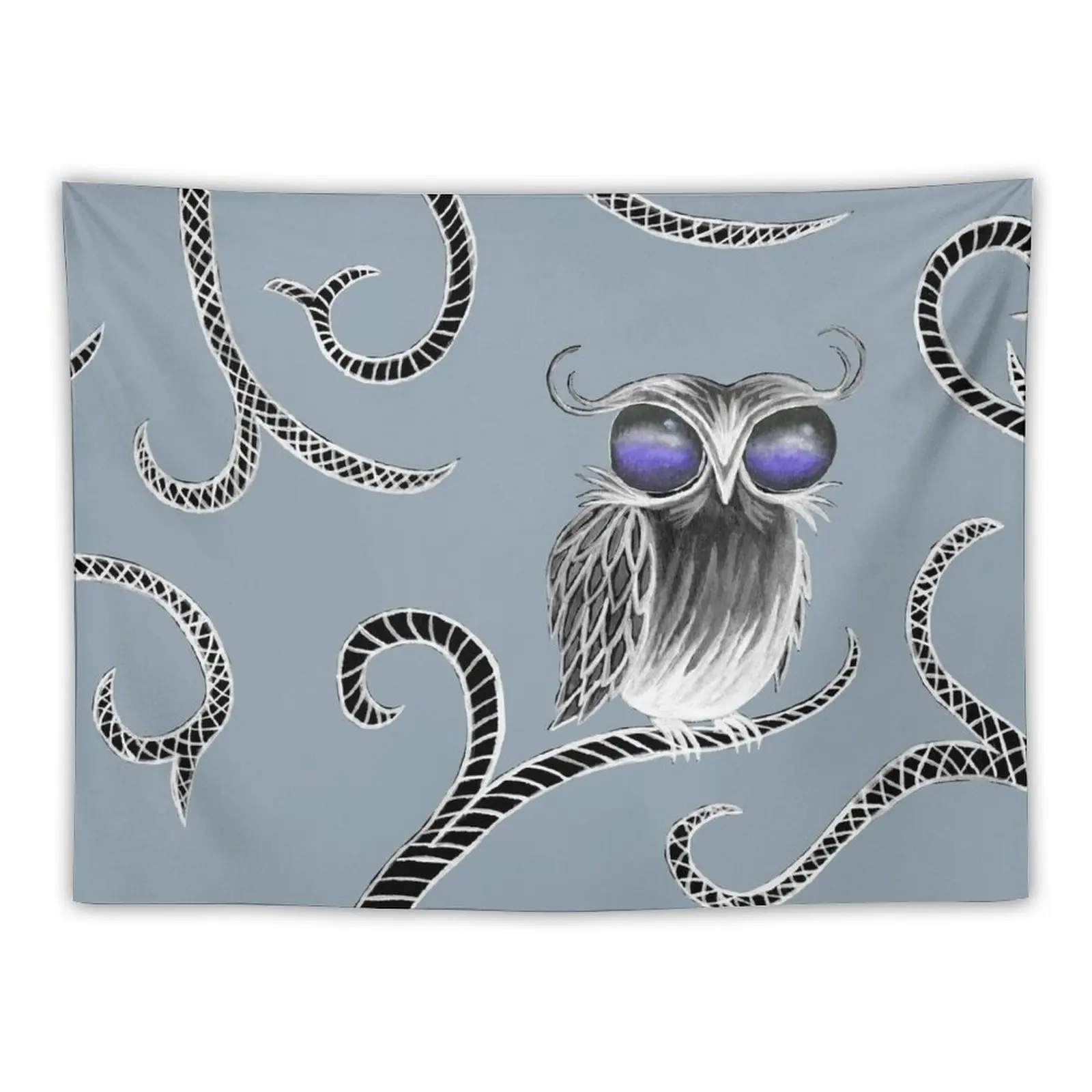 

New Owl let you hang around (white) Tapestry Room Decorating Aesthetic Bedroom Decor