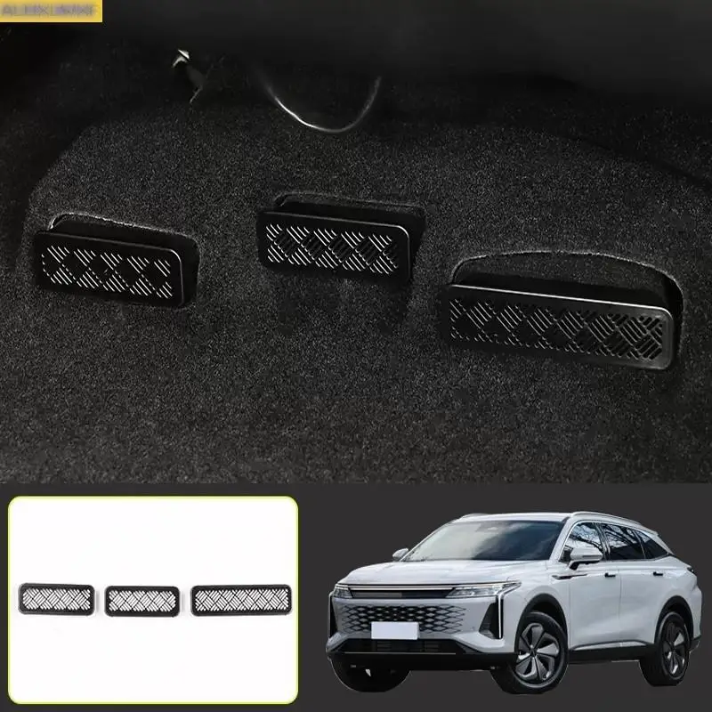 

Stainless steel Seat AC Heat Floor Air Conditioner Duct Vent Outlet Grille Cover For Chery EXEED RX OMODA Jaecoo J8 2024 2023