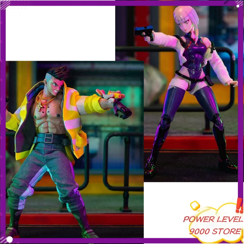 

In Stock Original Jada Toys Cyberpunk Edgerunners Figure David Martinez Action Figures Lucy Kushinada Figurine Model Toys Gifts