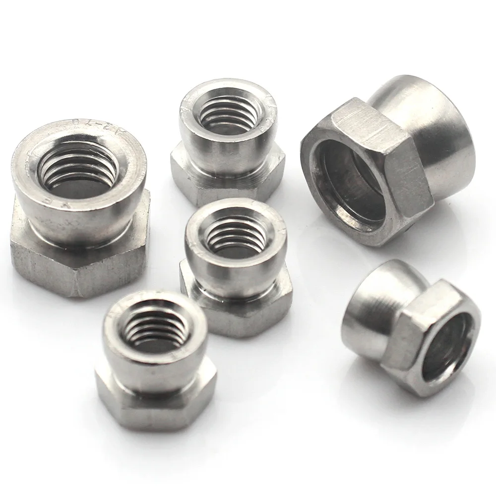1/2/3/5/12 шт. M5 M6 M8 M10 M12 304 Нержавеющая сталь, отрывная гайка, противоугонная защитная гайка, устойчивая к несанкционированному доступа крышка болта