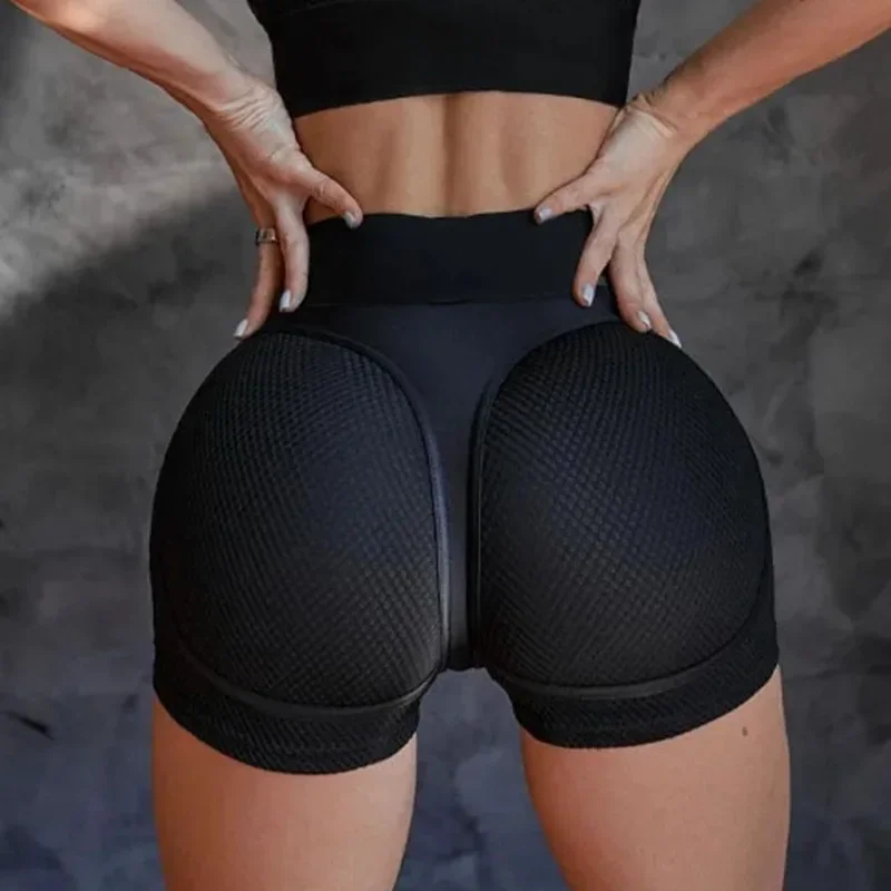 Shorts Women Sexy Transparent Short 2024 Cycling Biker Shorts Mesh Sports Bra Suit for Fitness Sportswear Summer Tracksuit Black