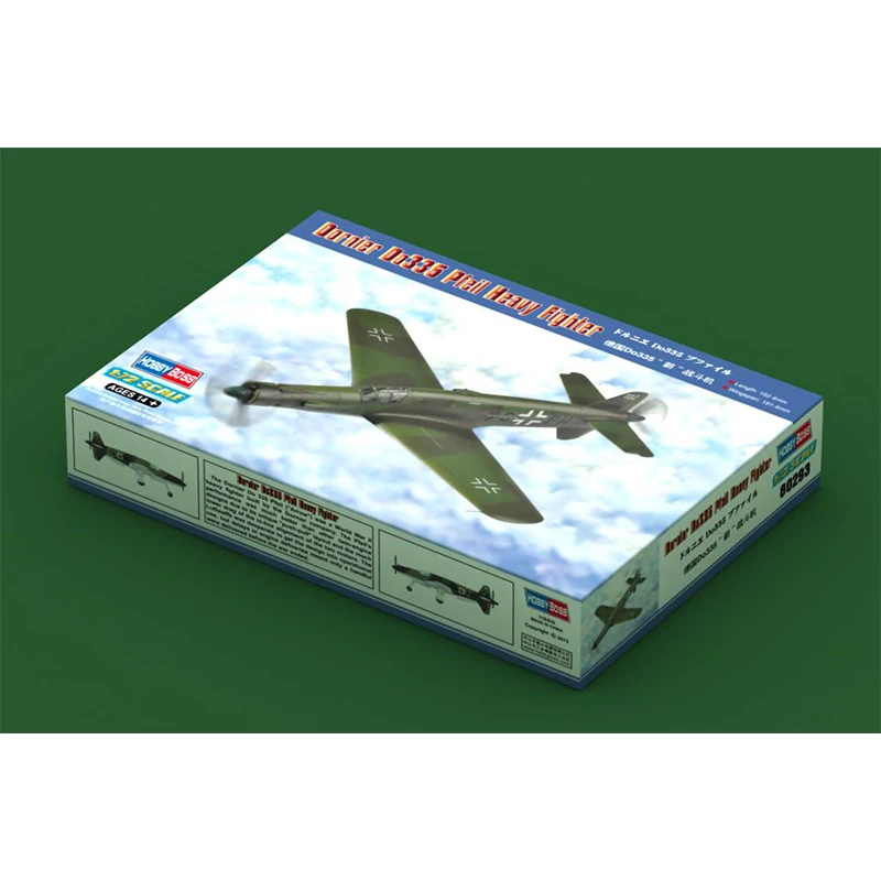 Hobbyboss 80293 1/72 ScaleI German Dornier Do335 Pfeil Heavy Fighter Model Collectible Toy Plastic Assembly Building Model Kit