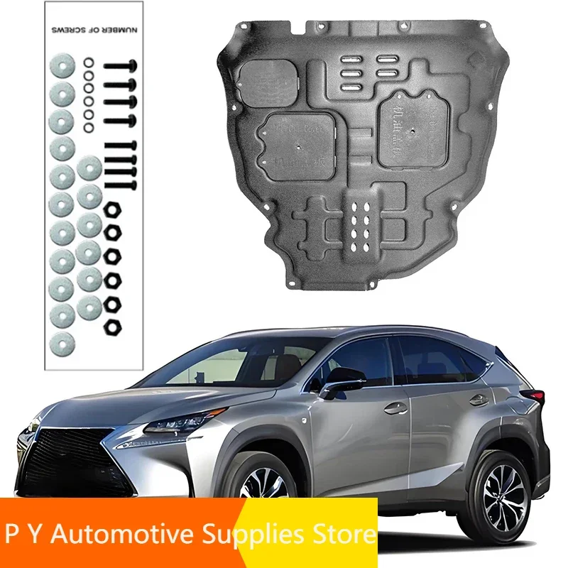 

Under Engine Guard Splash Shield Mud Fender Cover Plate Fender Mudguard Protector For Lexus NX200 2015-2020 2.0L 2016 Car Black