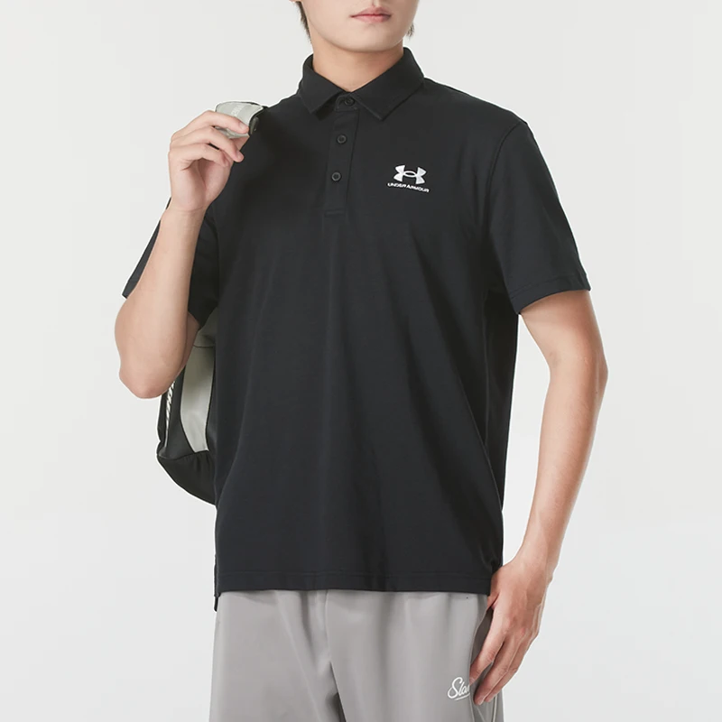 

Under Armour (Underarmour) Icon Polo Мужская модная рубашка-поло для гольфа с короткими рукавами Деловая повседневная рубашка-поло Теннис Спортивная футболка 1386608-001