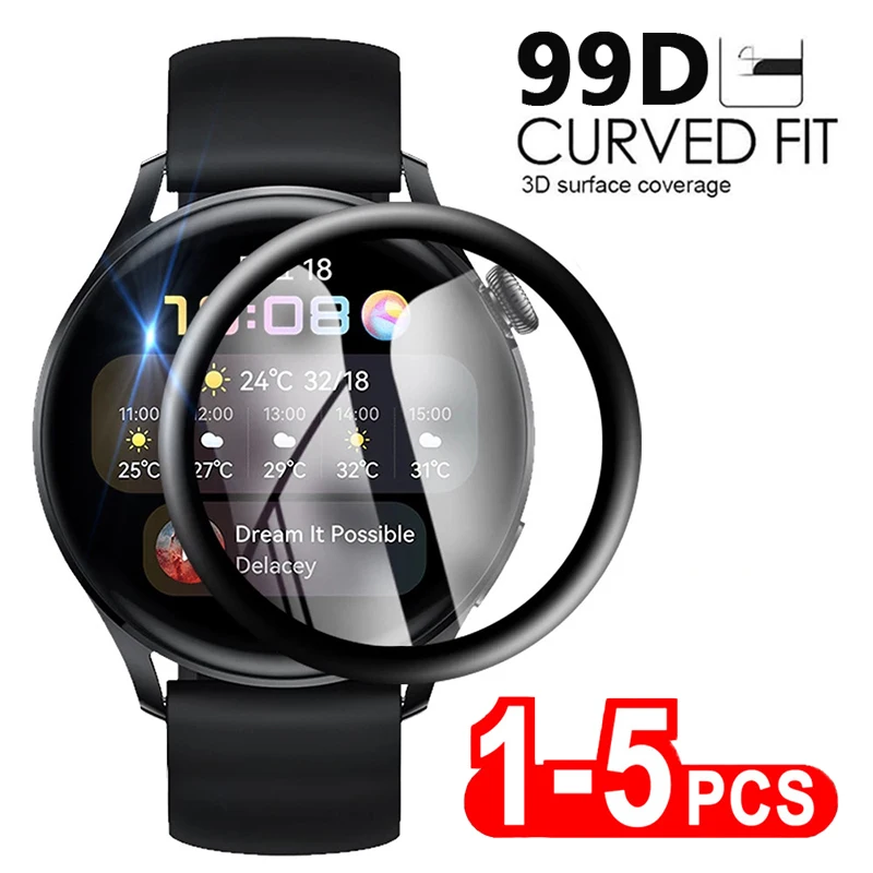 99D Full Coverage Protective Film for Huawei Watch GT 2E 2 3 Pro Runner Fit 2 ES Full Screen Protector for Honor Watch Magic 2