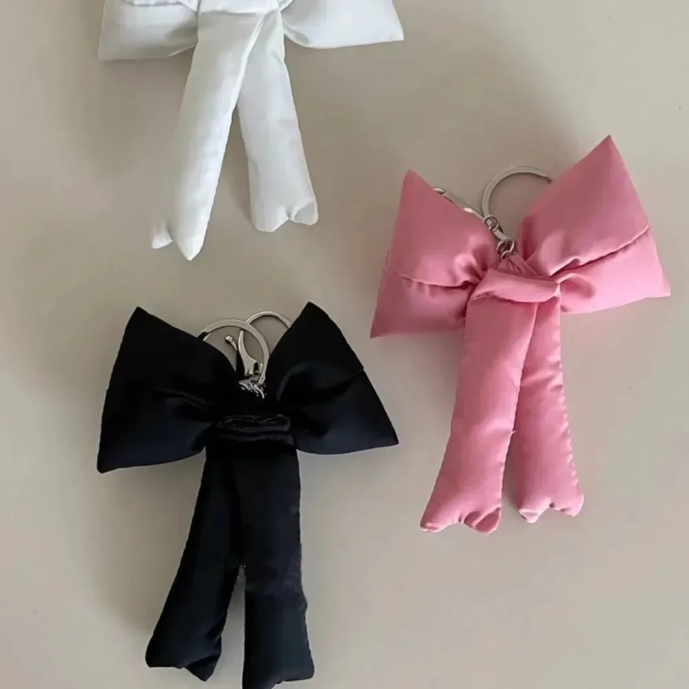 الإبداعية كبيرة Bowknot سلاسل المفاتيح لينة دمية محشوة Bowknot حقيبة يد المرأة حلية طالب مضحك سلسلة مفاتيح