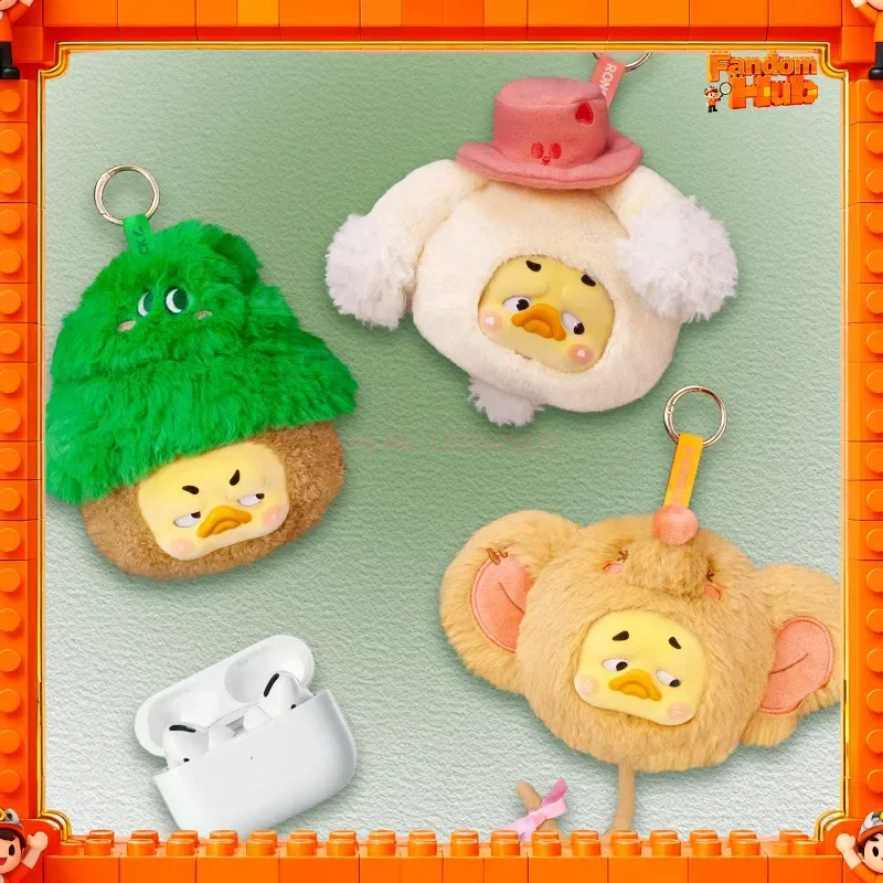 

Новинка 2025 года, оригинальная Upset Duck Fable Rebels Duck Series Guess Box, сумка для наушников, слепая коробка, милая сумка, подвеска, игрушка, подарок для девочки