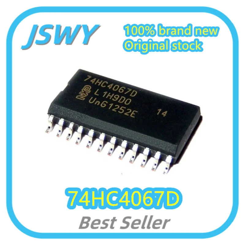 (10/100pcs) 74HC4067D 74HC4067 SOP24 Analog Multiplexer Chip Original Bulk Stock Bestselling Electronics