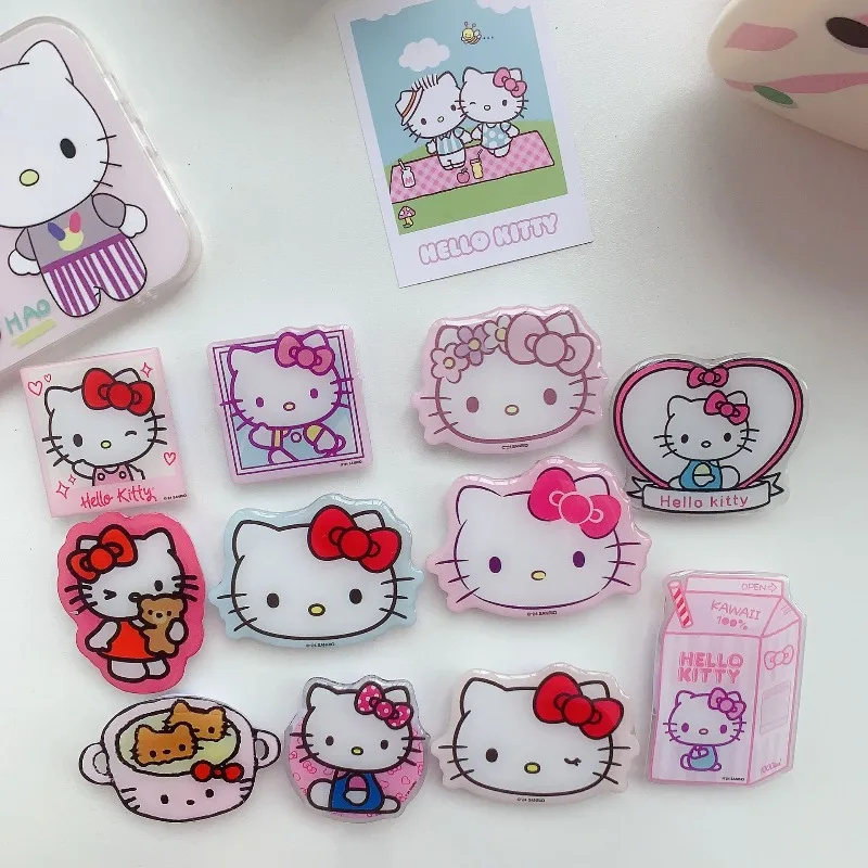 Kawaii Hello Kitty Supporto per telefono Simpatico cartone animato Airbag Stand Lazy Desktop Artefatto Decorazione del desktop Regalo per studentesse Commercio all'ingrosso